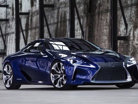 Blue Lexus RCF