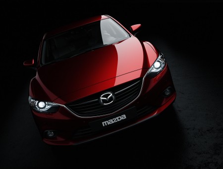 Red Mazda Car