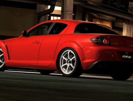 Red Mazda RX-8