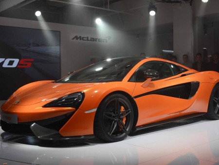 Orange And Black McLaren 570S
