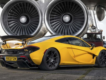 Yellow McLaren P1