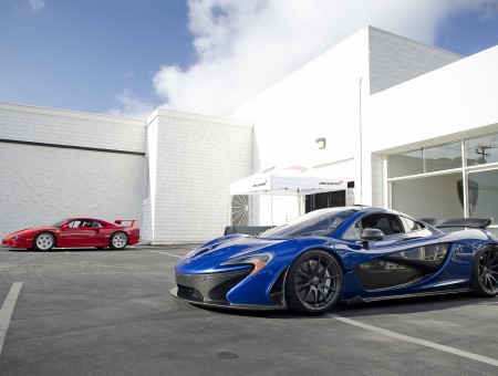 Blue McLaren P1 