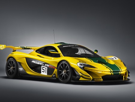 Yellow And Green McLaren P1