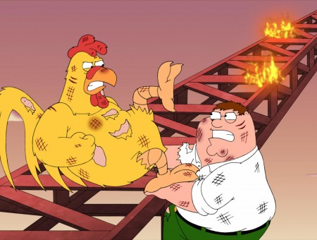 Family Guy Fight Ckicken
