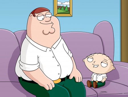 Peter And Stewie Griffin From Family Guy
