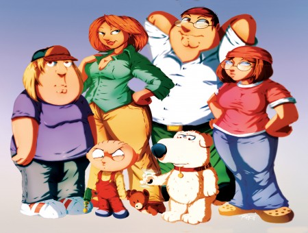 Family Guy Characters Taking Family Picture