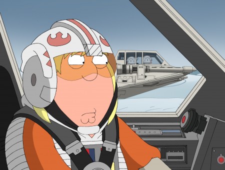 Chris Family Guy Wearing White Helmet