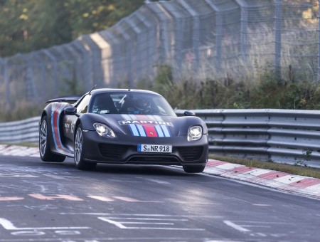 Black Martini Porsche Carrera Gt On Track