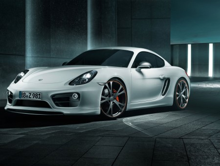 White Porsche Sports Car