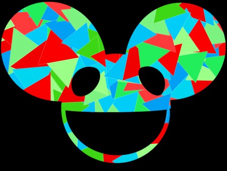 Colorful Triangles Mickey Mouse