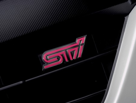 Pink Subaru Sti Emblem