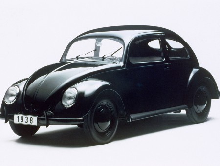 Black Two Door Volkswagen Beetle