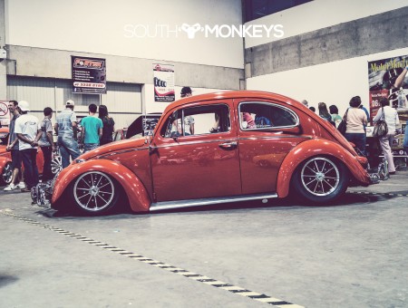 Red Classic Volkswagen Beetle