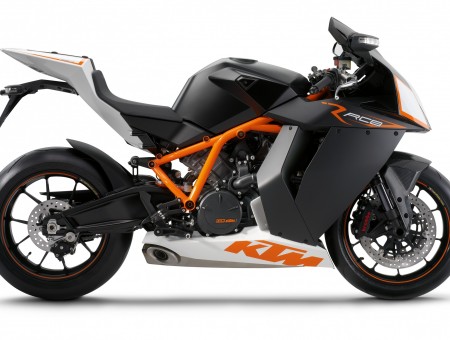 Black And Orange Motorcycle