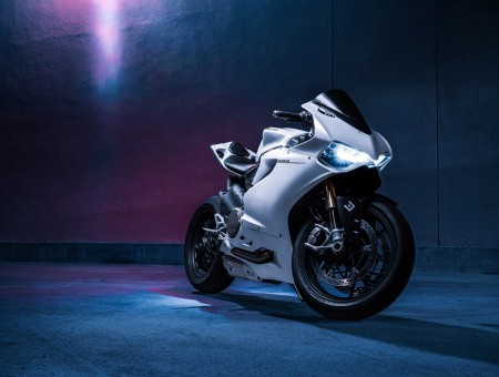 White And Black Motorcycle