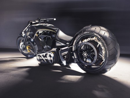 Black Cruiser Motorcycle