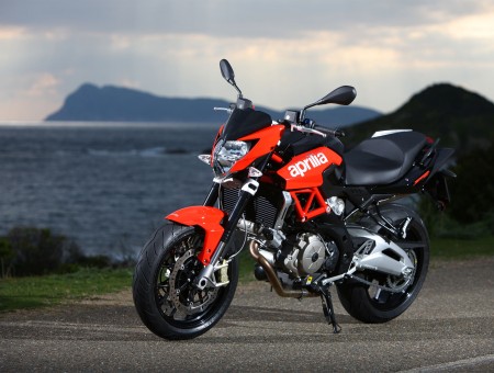 Orange And Black Motorcycle