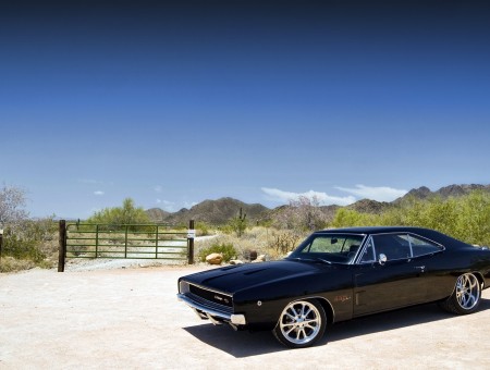 Black Classic Dodge Charger Hd