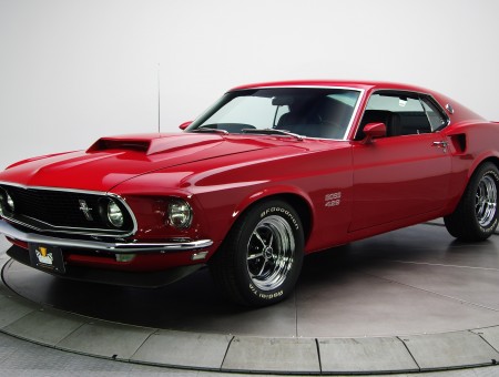 Red Ford Mustang Boss 429