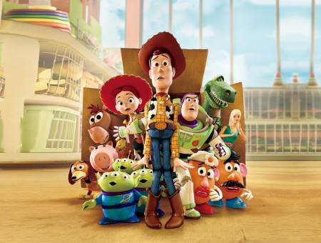 Toy Story Characters Looks Frightened