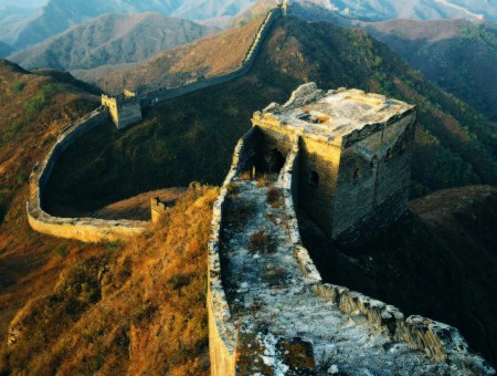 Great Wall Of China During Daytime