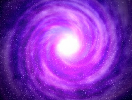 White Purple Black And Blue Spiral Galaxy Illustration