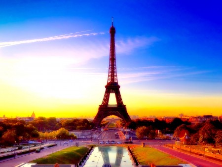 Eiffel Tower Under Blue White Sky