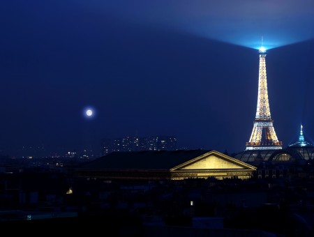 Lighted Eiffel Tower During Night