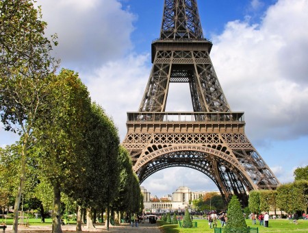 Eiffel Tower With Surrounding In Paris During Daytime