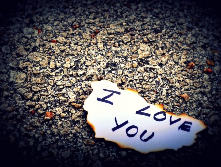 I Love You Note On Paper