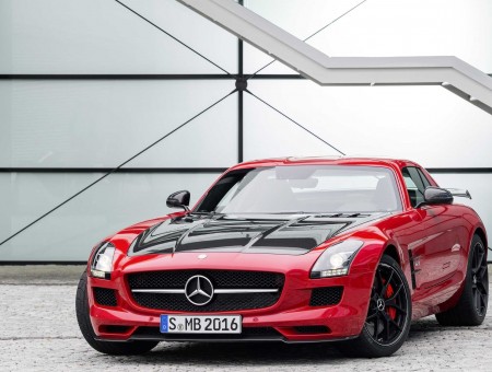 Black And Red Mercedes Benz AMG GT