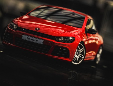 Red Volkswagen Scirocco