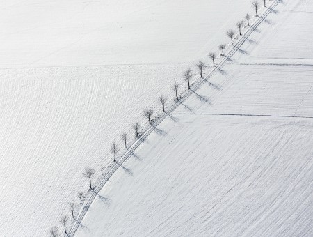 White Snow Field During Daytime
