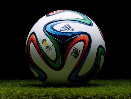 Adidas White Green Orange And Blue Soccer Ball