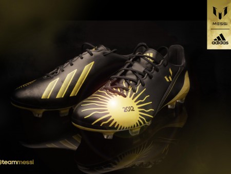 Adidas Black And Gold 2012 Cleat Shoes