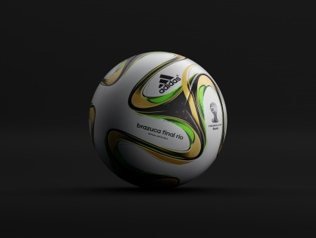 White Black Green And Yellow Adidas Soccer Ball