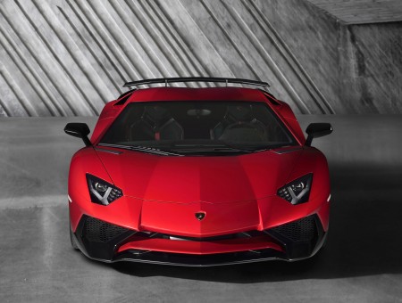 Red Lamborghini Aventador