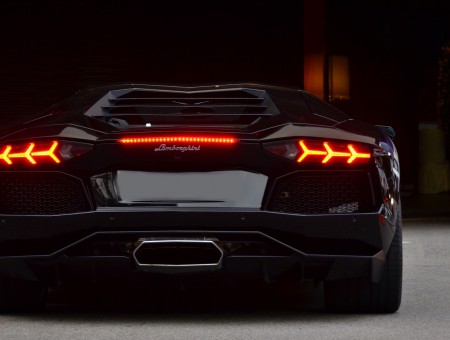 Black Lamborghini Luxury Car