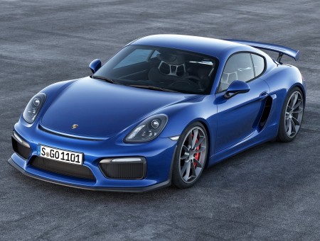 Blue Porsche Sports Car