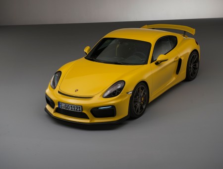 Yellow Porsche GT