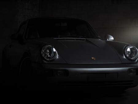 Grayscale Photo Of Porsche 911