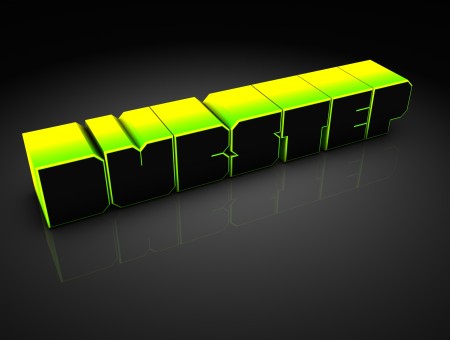 Green And Black Dubstep Text