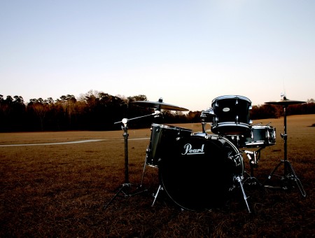 Black Pearl Drums In A Field