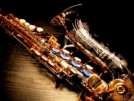 Silver And Brass Saxophone