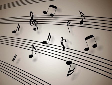 White And Black Music Note