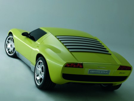 Green Classic Lamborghini Sports Coupe
