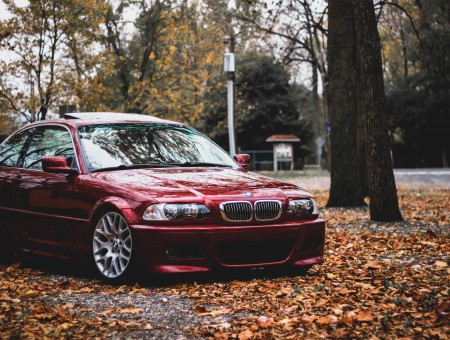 Red BMW Coupe 3 Series