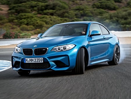Blue BMW M2