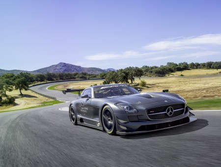 Gray Mercedes Benz AMG Coupe On The Road During Daytime