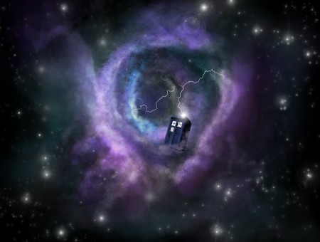 Purple And Black Galaxy Illustration